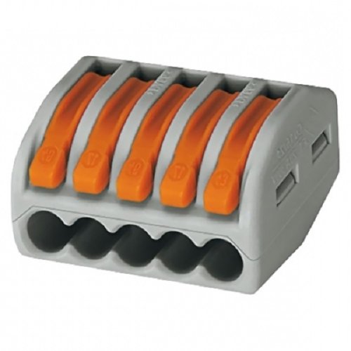 Клеммы IEK СМК 222-415 (5Х2,5мм2 с рычажком) (упаковка 50шт.) картинка